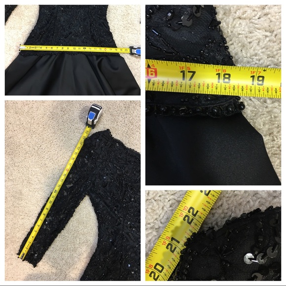 Vintage Oleg Cassini Black Tie dress - Picture 8 of 10